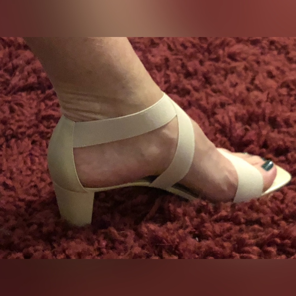 Cream Colored Sandals by Laura Scott